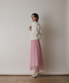 GRACE CONTINENTAL オーガンスパンコールスカート