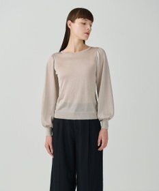 GRACE CONTINENTAL シアーラメニットトップ