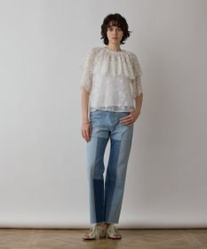 GRACE CONTINENTAL レースケープブラウス