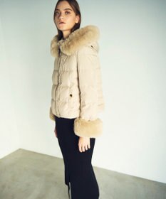 GRACE CONTINENTAL コンパクトダウンジャケット ベージュ