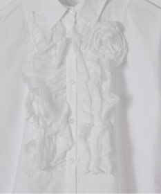 GRACE CONTINENTAL コサージュドレスシャツ