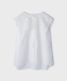 GRACE CONTINENTAL パターンレースカラーブラウス