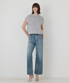GRACE CONTINENTAL 【イベント店舗・ONLINE STORE先行アイテム】レタードビジューデニム
