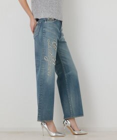 GRACE CONTINENTAL 【イベント店舗・ONLINE STORE先行アイテム】レタードビジューデニム
