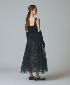 GRACE CONTINENTAL ドットフラワーembドレス