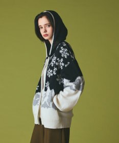 GRACE CONTINENTAL スノージャガードニットフーディ