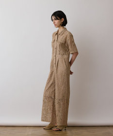 GRACE CONTINENTAL コードレースジャンプスーツ