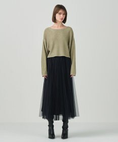 GRACE CONTINENTAL ラメプリーツスカート