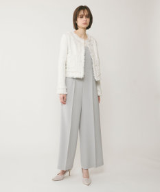 GRACE CONTINENTAL フリンジツイードジャケット