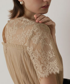 GRACE CONTINENTAL チュールプリーツドレス