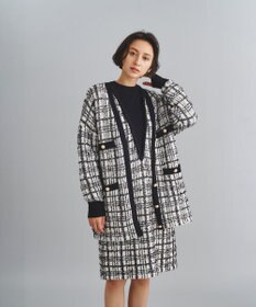 GRACE CONTINENTAL / グレースコンチネンタル ツイードニットカーディガン アンサンブルニットカーディガン / GRACE CONTINENTAL | GRACE