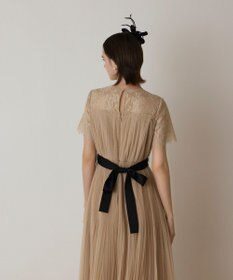 GRACE CONTINENTAL チュールプリーツドレス