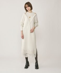 GRACE CONTINENTAL レイヤードレースニットワンピース