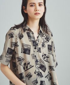 GRACE CONTINENTAL フォトプリントシャツドレス