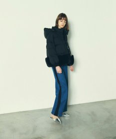 GRACE CONTINENTAL ヘムファーショートダウンジャケット