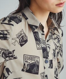 GRACE CONTINENTAL フォトプリントシャツドレス