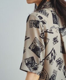 GRACE CONTINENTAL フォトプリントシャツドレス