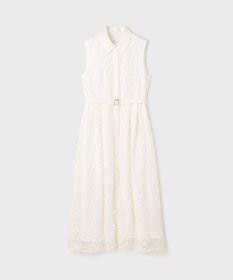 GRACE CONTINENTAL フラワーライン刺繍ワンピース