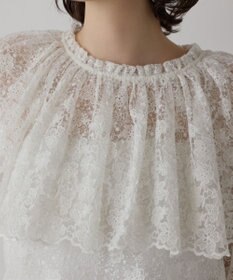 GRACE CONTINENTAL レースケープブラウス