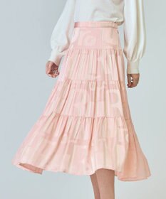 GRACE CONTINENTAL ラメジャガードサテンスカート