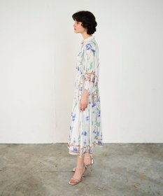 美品　グレースコンチネンタル　セーラープリントワンピース　ワンピース　イエロー セーラープリントワンピース / GRACE CONTINENTAL | GRACE