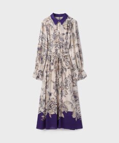 GRACE CONTINENTAL ボタニカルドレープワンピース