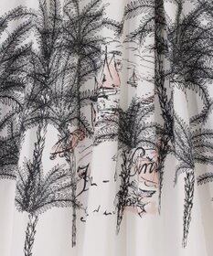 GRACE CONTINENTAL プラージュプリントタックスカート