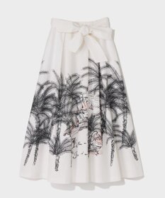 GRACE CONTINENTAL プラージュプリントタックスカート