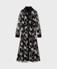 GRACE CONTINENTAL チュールコードレースワンピース