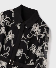 GRACE CONTINENTAL チュールコードレースワンピース