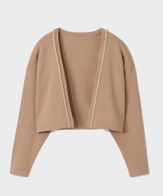 GRACE CONTINENTAL パールショートカーディガン