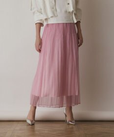 GRACE CONTINENTAL オーガンスパンコールスカート