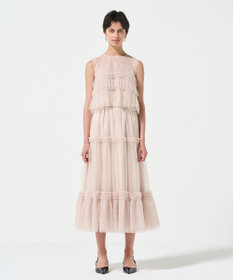 GRACE CONTINENTAL チュールフリルノースリーブ