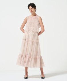 GRACE CONTINENTAL チュールフリルノースリーブ