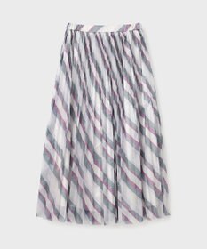 GRACE CONTINENTAL ラメラインプリーツスカート