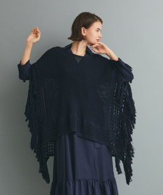 GRACE CONTINENTAL ニットフリンジケープ