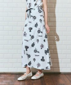 GRACE CONTINENTAL パフュームプリントパイルスカート