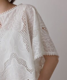 GRACE CONTINENTAL 刺繍ポンチョトップ