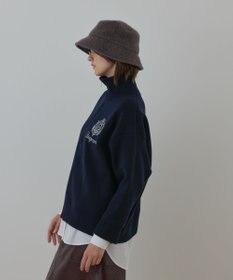 GRACE CONTINENTAL ハーフジップニットトップ
