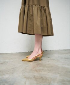 GRACE CONTINENTAL ライトタフタドレス