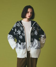 GRACE CONTINENTAL スノージャガードニットフーディ