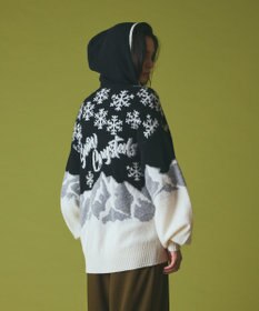 GRACE CONTINENTAL スノージャガードニットフーディ