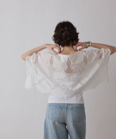 GRACE CONTINENTAL 刺繍ポンチョトップ