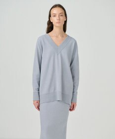 GRACE CONTINENTAL ラメVネックニットトップ