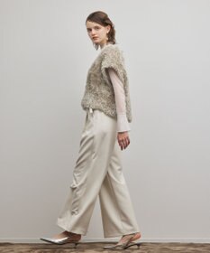 GRACE CONTINENTAL ラメフェザーベスト