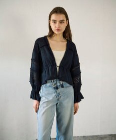 GRACE CONTINENTAL レースパッチブラウス