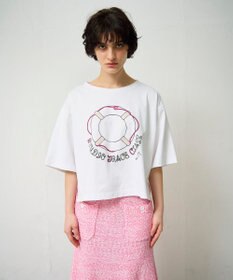 GRACE CONTINENTAL プリントトップ ホワイト