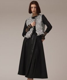 GRACE CONTINENTAL コンパクトツイードベスト キナリ