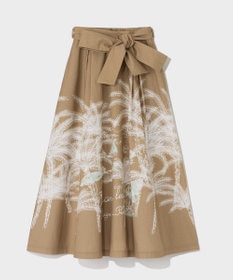 GRACE CONTINENTAL プラージュプリントタックスカート