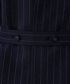 GRACE CONTINENTAL ストライプノーカラージレ